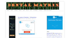 Desktop Screenshot of dentalmatrix.net