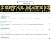 Tablet Screenshot of dentalmatrix.net